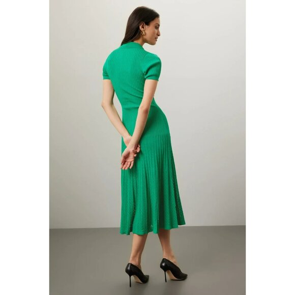 B-58. Sandro Lorel Dress Green US 4 - Picture 3 of 5